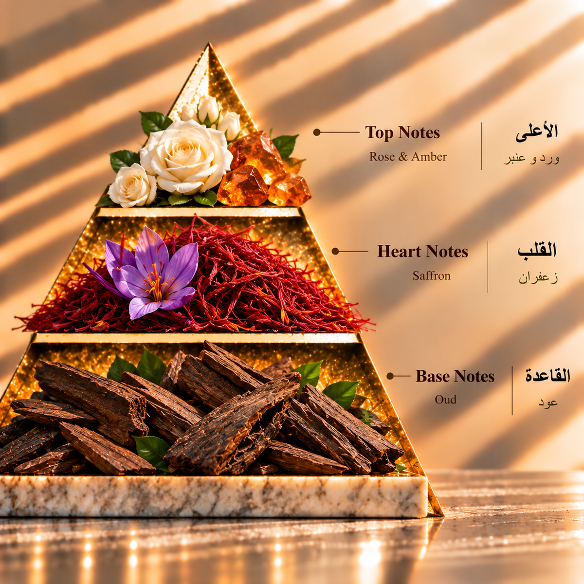 Fragrance pyramid / الهرم العطري — Bakhoor Farancy 60 Grams