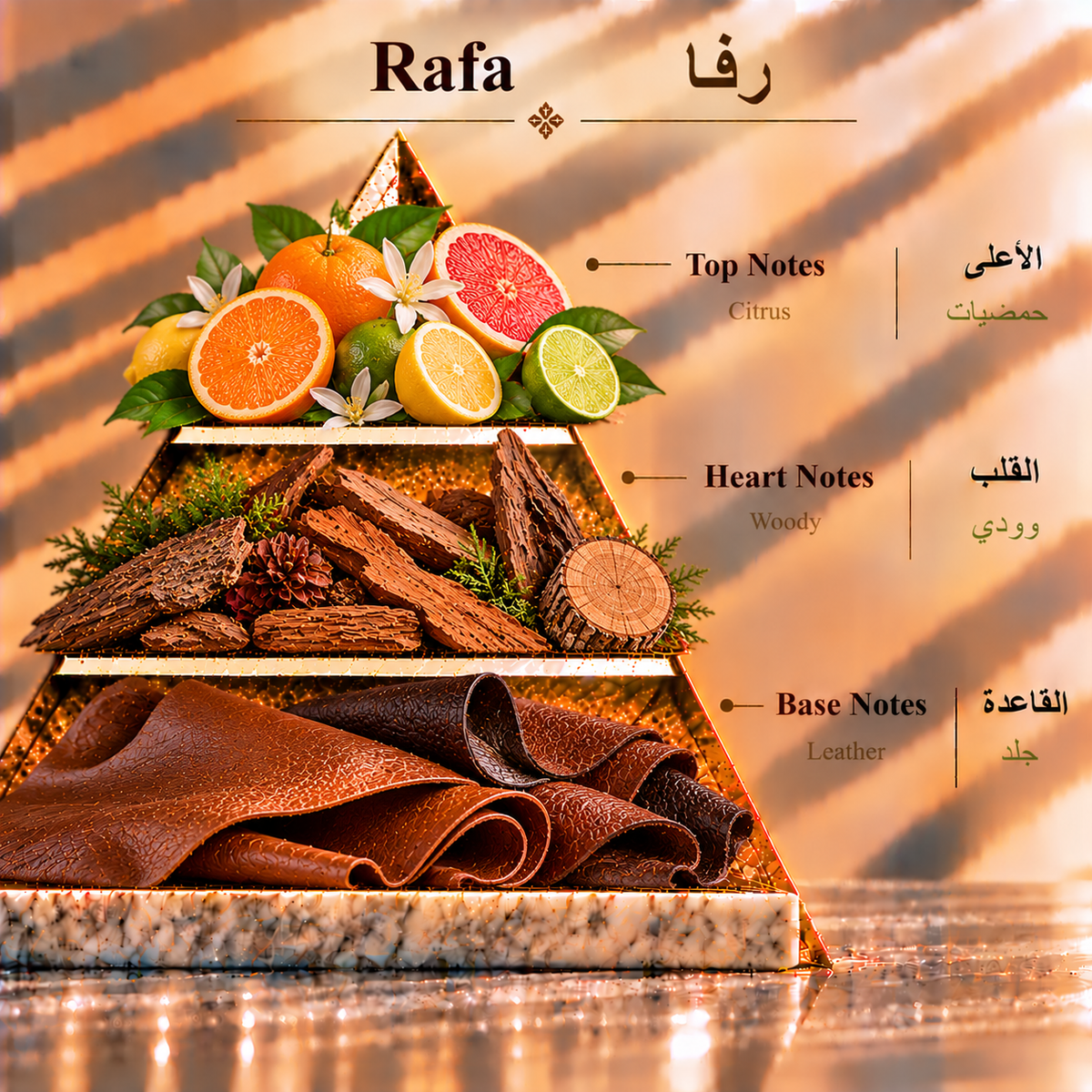Fragrance pyramid / الهرم العطري — Rafa